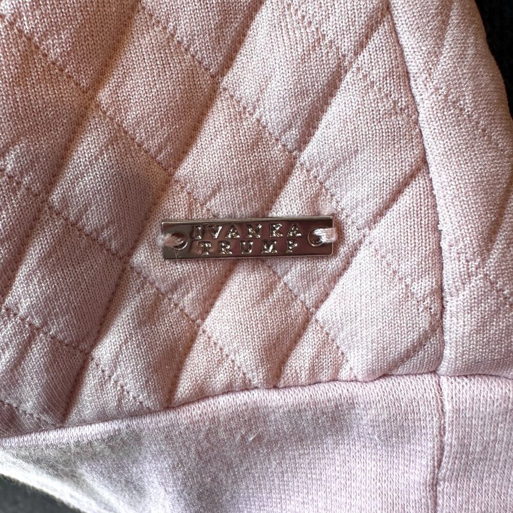 Ivanka Trump pink quilted hoodie, Size L - Picture 8 of 12